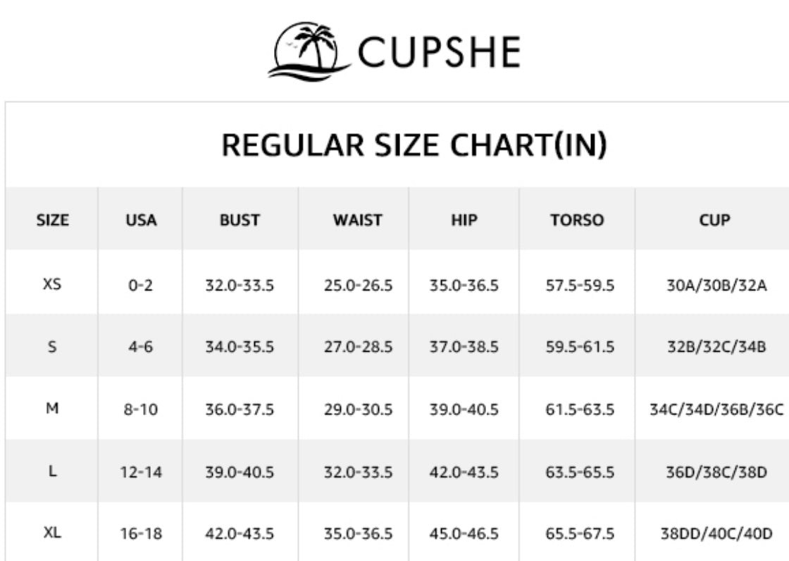 Retail Less-cupshe-size-chart