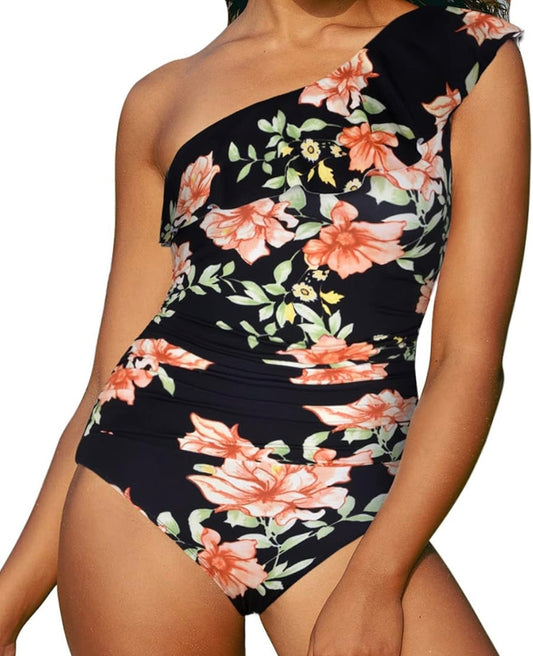 Retail Le$$-floral-one-piece-swimsuit