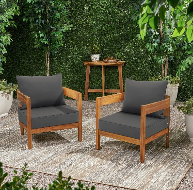 Retail Le$$ - Gray 24" deep seat cushion set