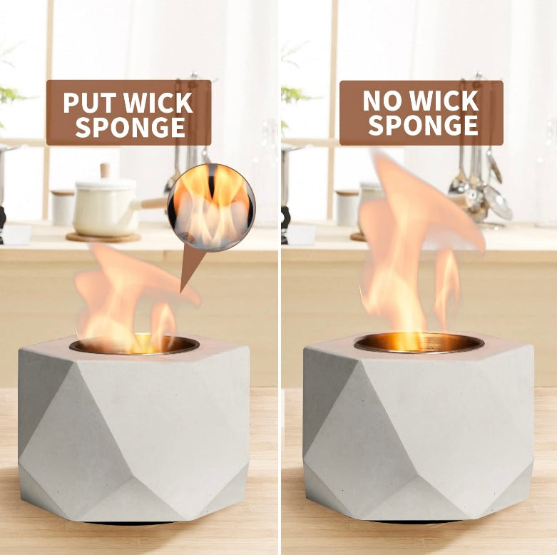 Retail Le$$ - Gray tabletop fire pit bowl