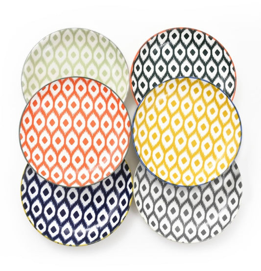 Retail Le$$ - Multicolor appetizer plate set