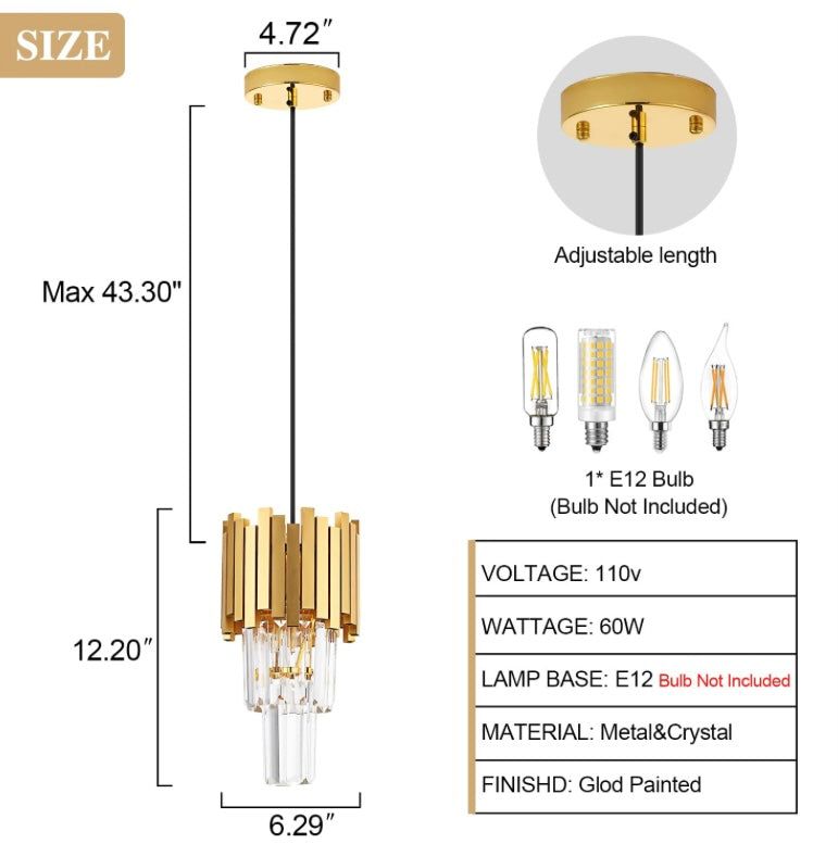 Retail Le$$-gold-pendant-light-3-pack