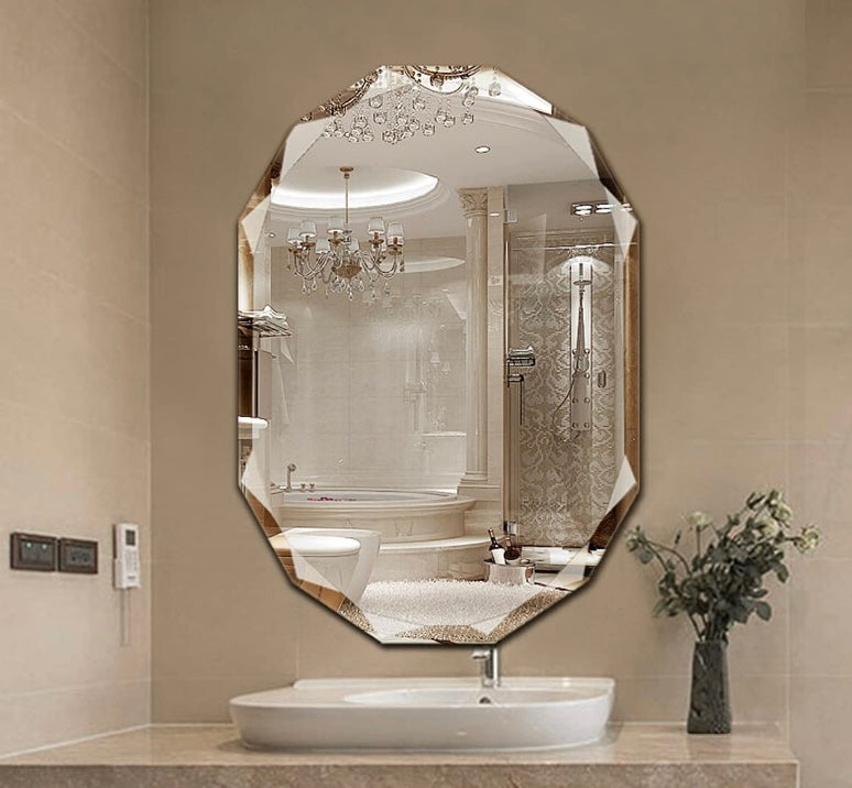 Oval Beveled Edge Wall Mirror
