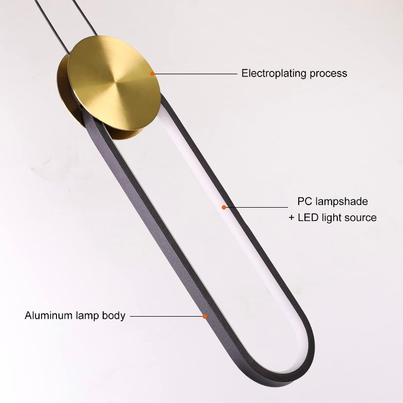 Oval LED Pendant Light