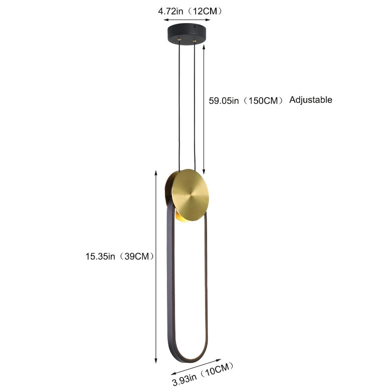 Oval LED Pendant Light