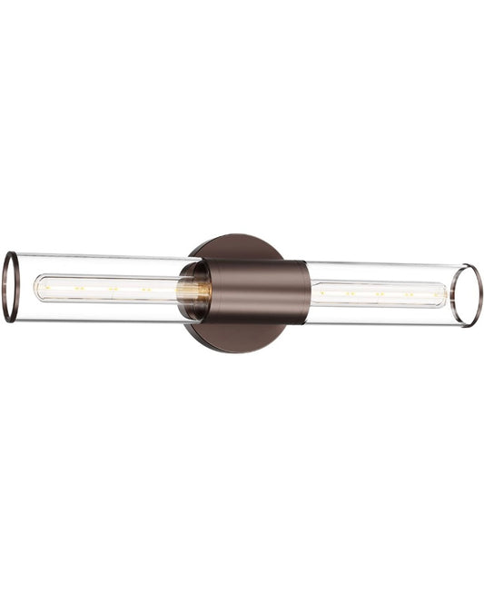 Oil rubbed bronze wall light