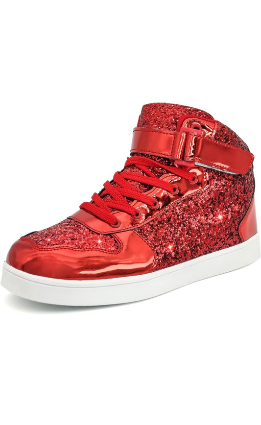 Retail Le$$ - Red glitter kids sneaker