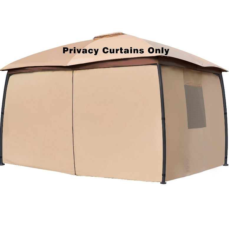Retail Le$$ - Beige gazebo privacy curtains