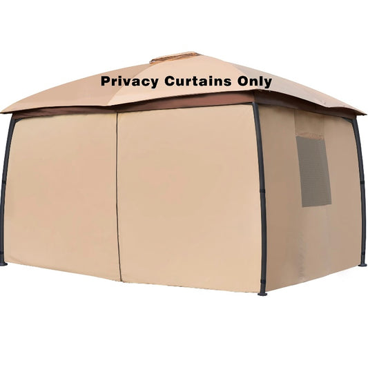 Retail Le$$ - Beige gazebo privacy curtains