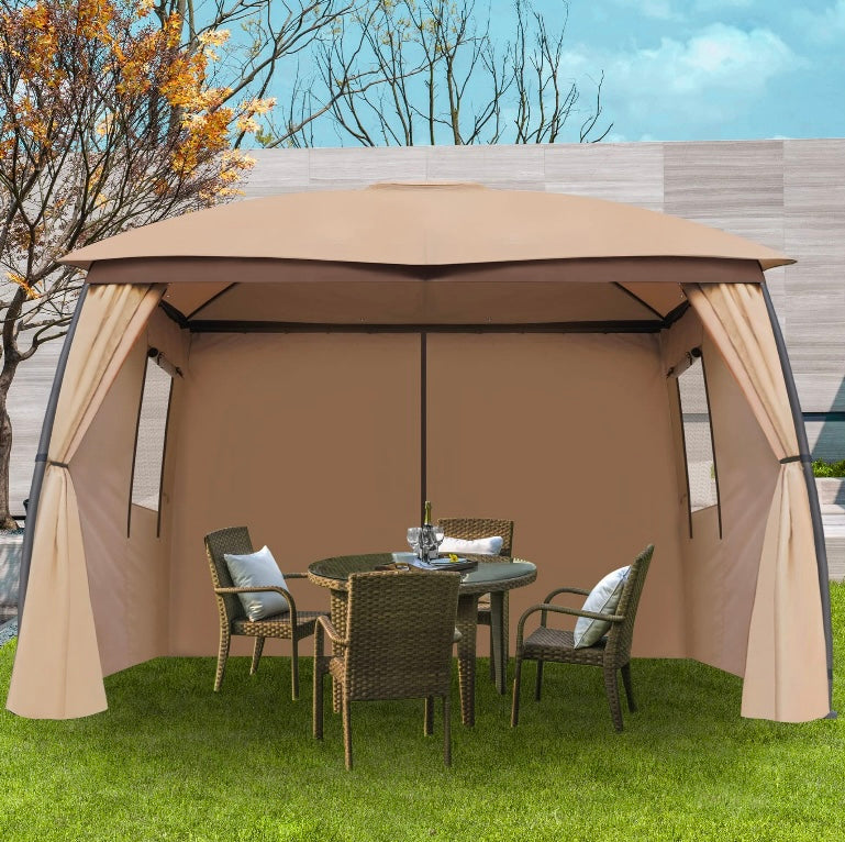 Retail Le$$ - Beige gazebo privacy curtains