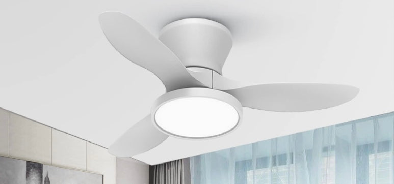 Retail Le$$ - White ceiling fan light with remote