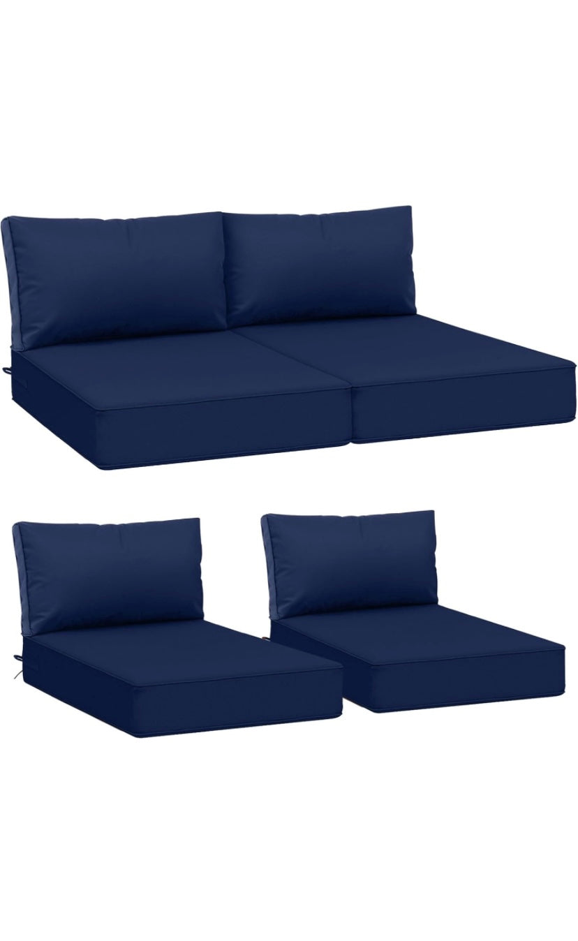 Retail Le$$ - Blue deep seat cushion set