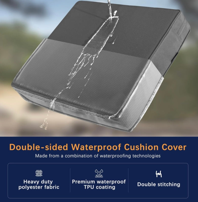 Retail Le$$ - Gray 24" deep seat cushion set