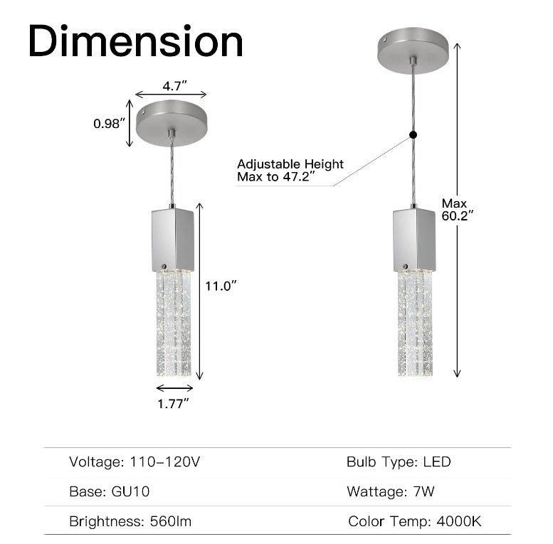 Retail Le$$-Silver-bubble-pendant-light