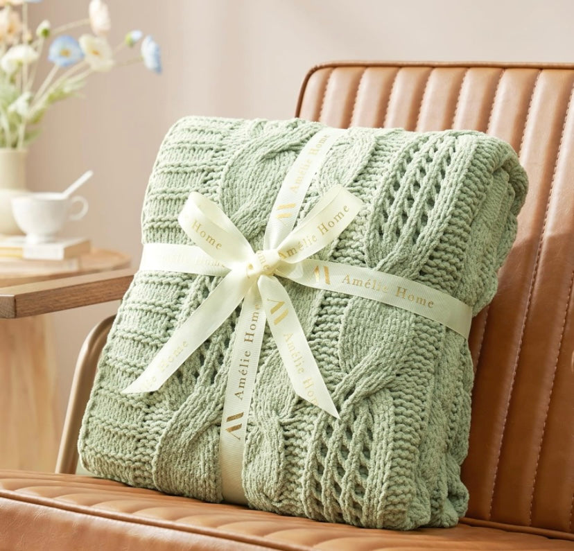 Retail Le$$ - Sage green throw