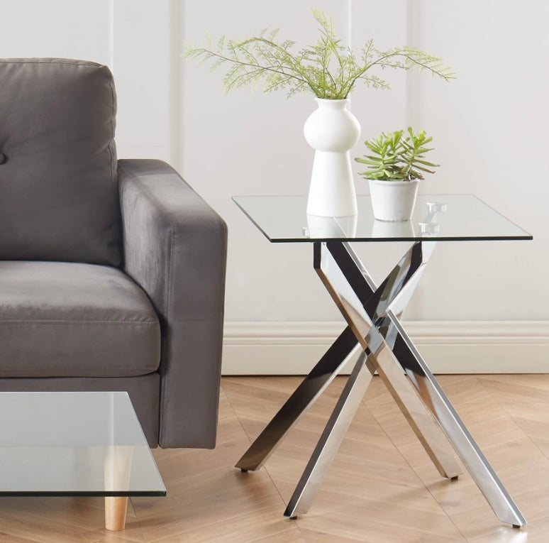 Glass Side Table
