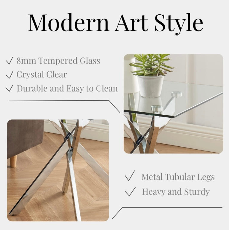 Glass Side Table