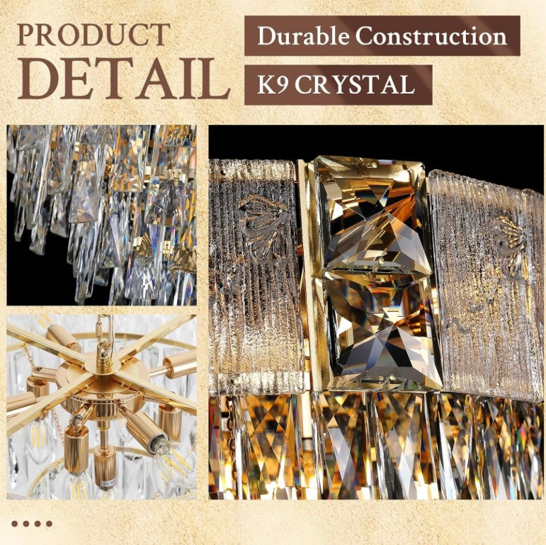 Retail Le$$-Gold-crystal-chandelier