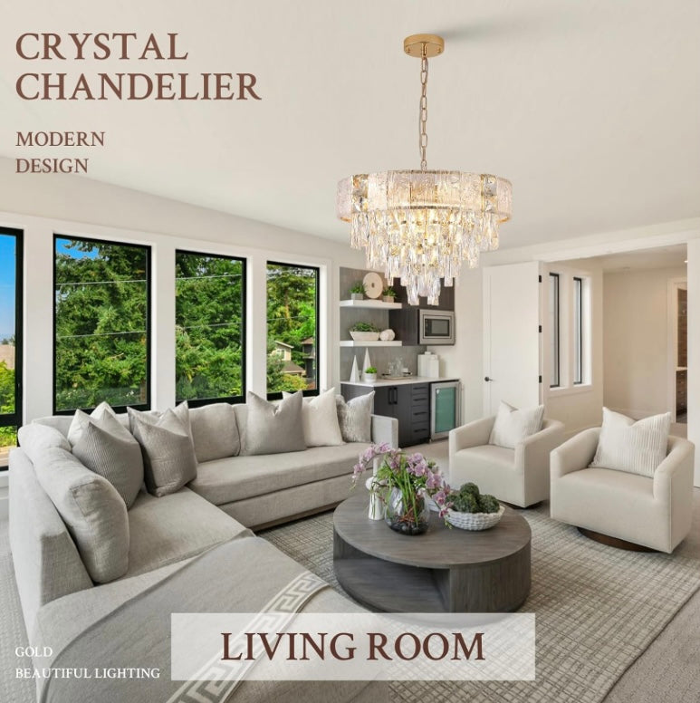 Retail Le$$-Gold-crystal-chandelier