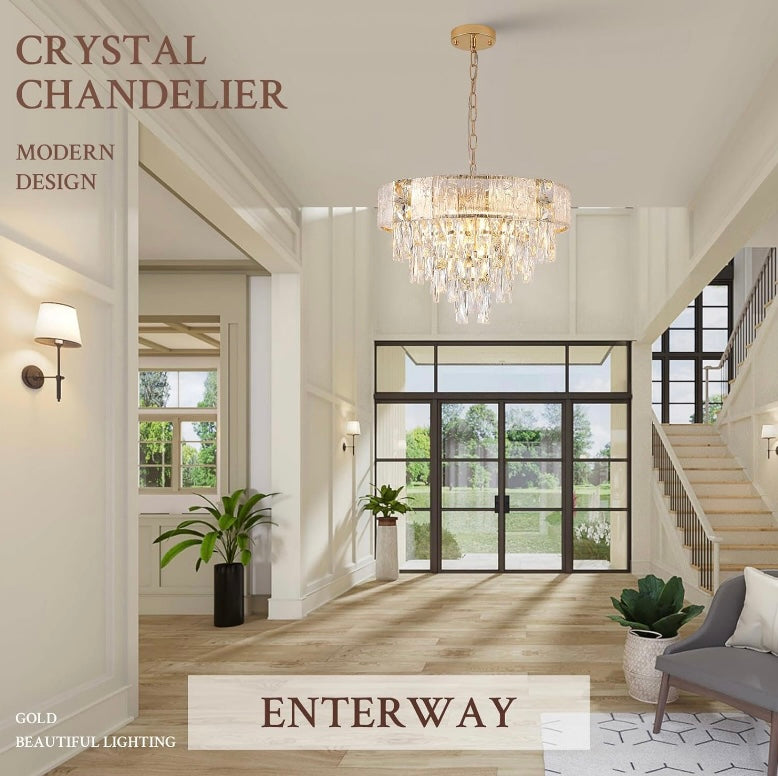 Retail Le$$-Gold-crystal-chandelier