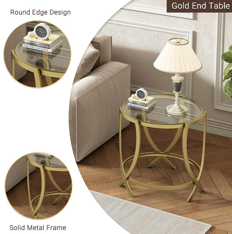 Round Tempered Glass Table