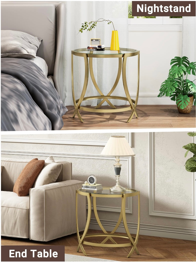 Round Tempered Glass Table