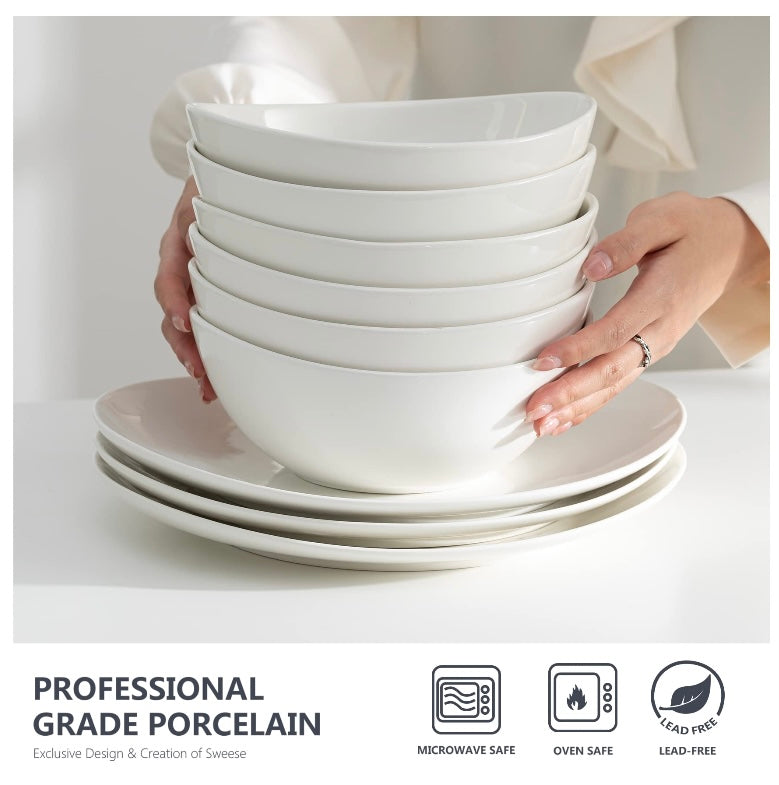White Porcelain Bowl Set