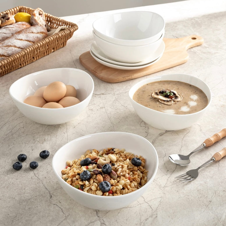 White Porcelain Bowl Set