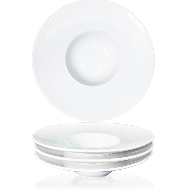 Retail Le$$ - white shallow soup bowl set
