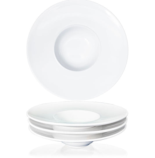 Retail Le$$ - white shallow soup bowl set