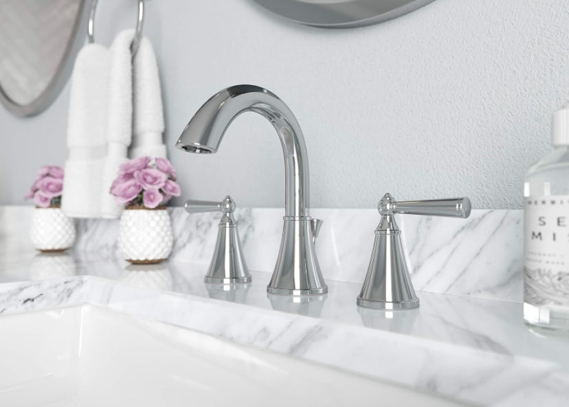 Retail Le$$ - Brushed nickel 3 hole faucet
