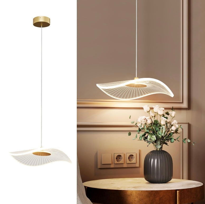 Retail Le$$-Gold-acrylic-pendant-light