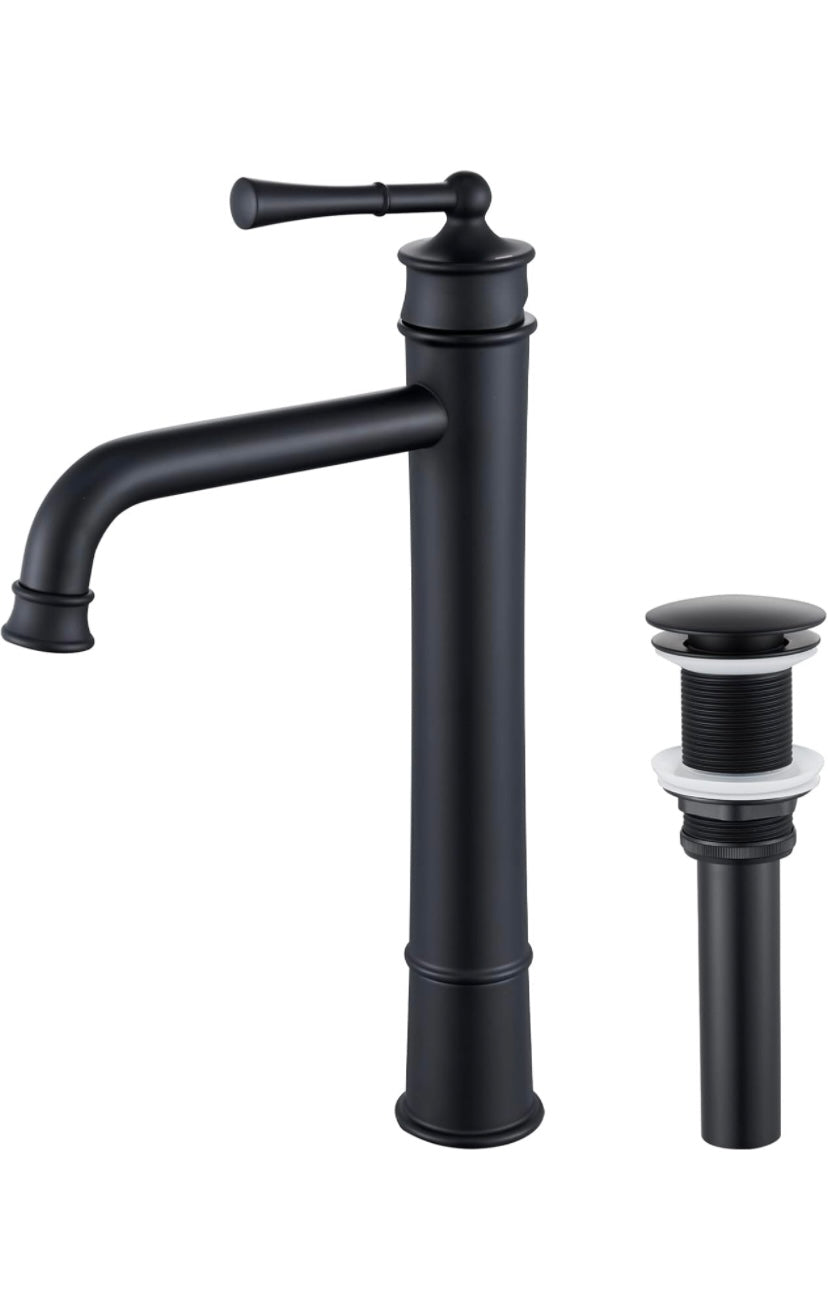 Retail Le$$ - Matte Black vessel faucet