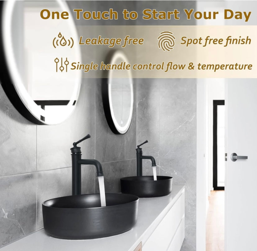 Retail Le$$ - Matte Black vessel faucet