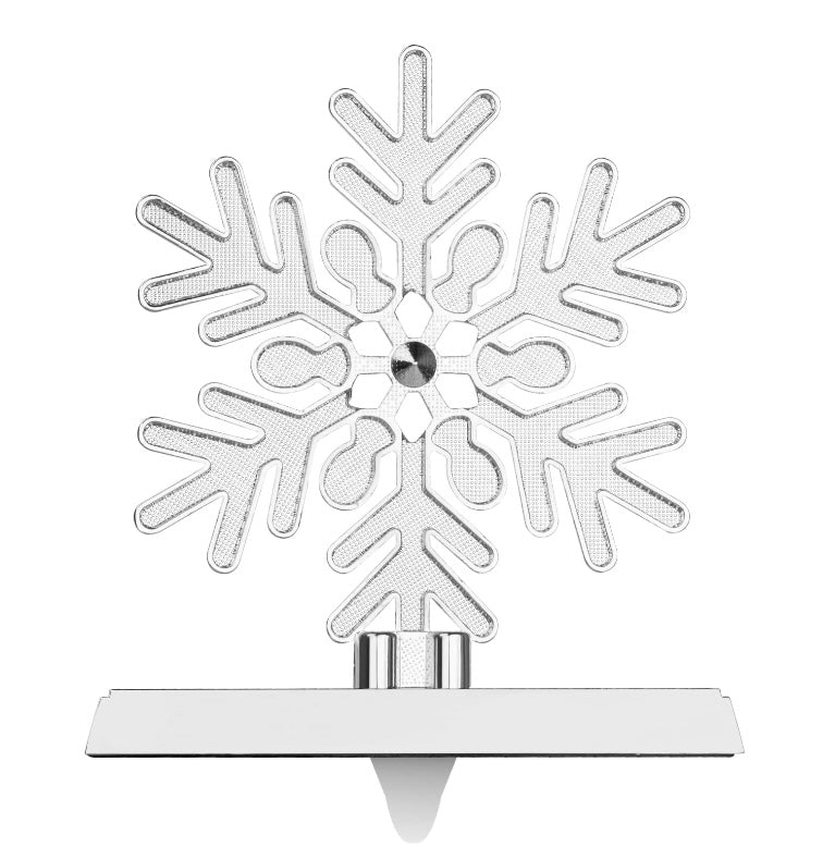 Christmas Snowflake Stocking Holder Set