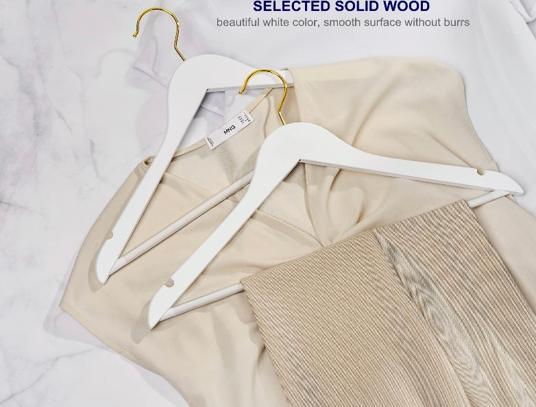 Retail Le$$ - White 24 pc wood hangers