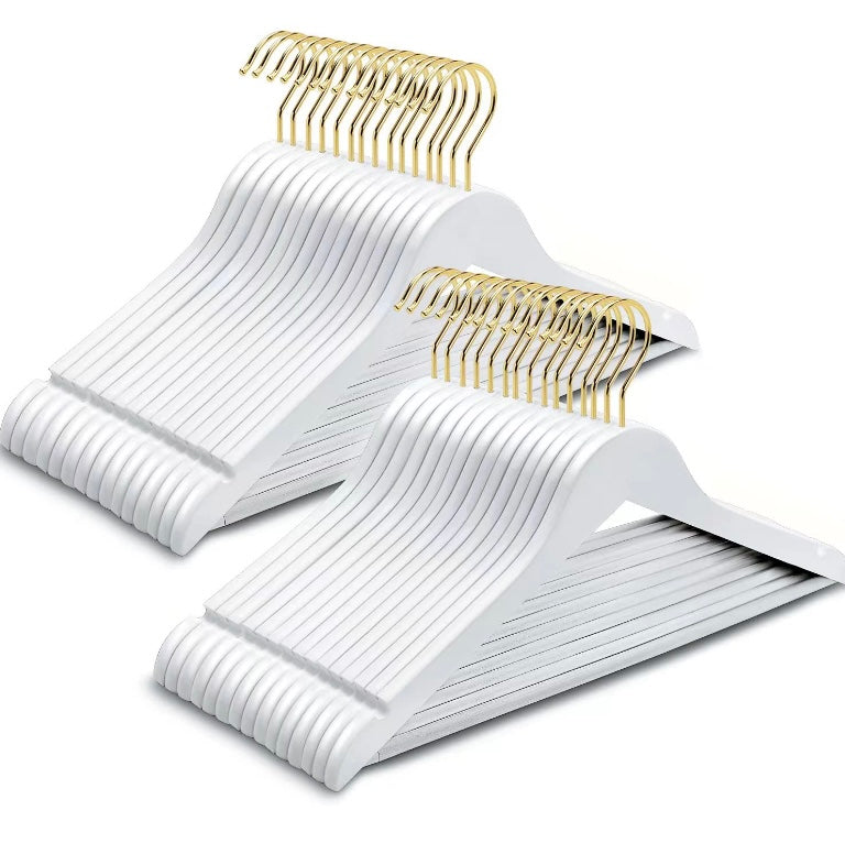 Retail Le$$ - White 24 pc wood hangers