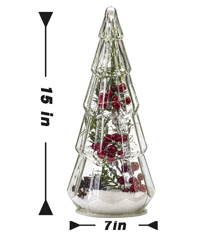 Retail Le$$ - 2 pc glass Christmas trees