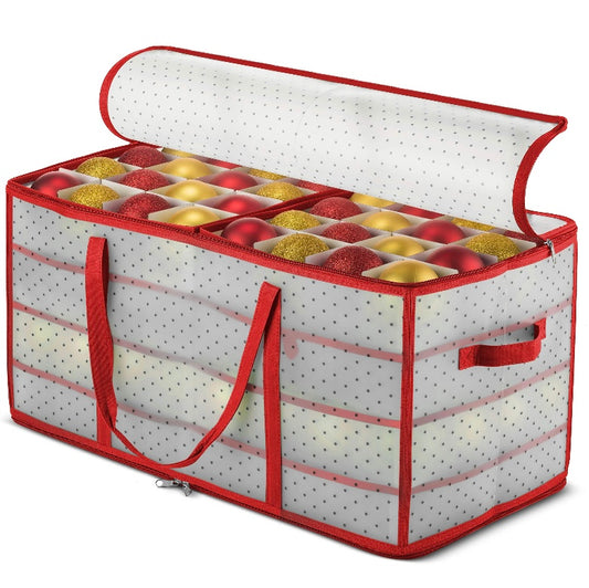 Retail Le$$ - Red plastic Christmas storage