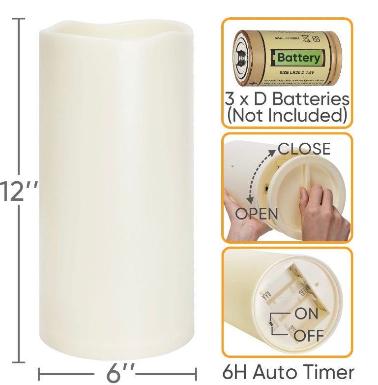 Retail Le$$ - XL flameless candles with timer