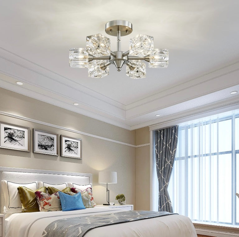 Retail Le$$-Brushed-nickel-6-light-pendant light