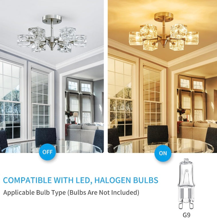 Retail Le$$-Brushed-nickel-6-light-pendant light