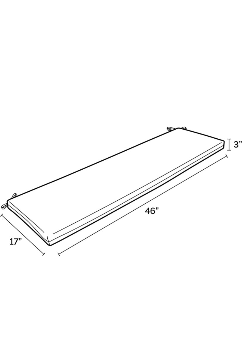 Retail Le$$ - Green outdoor bench cushion
