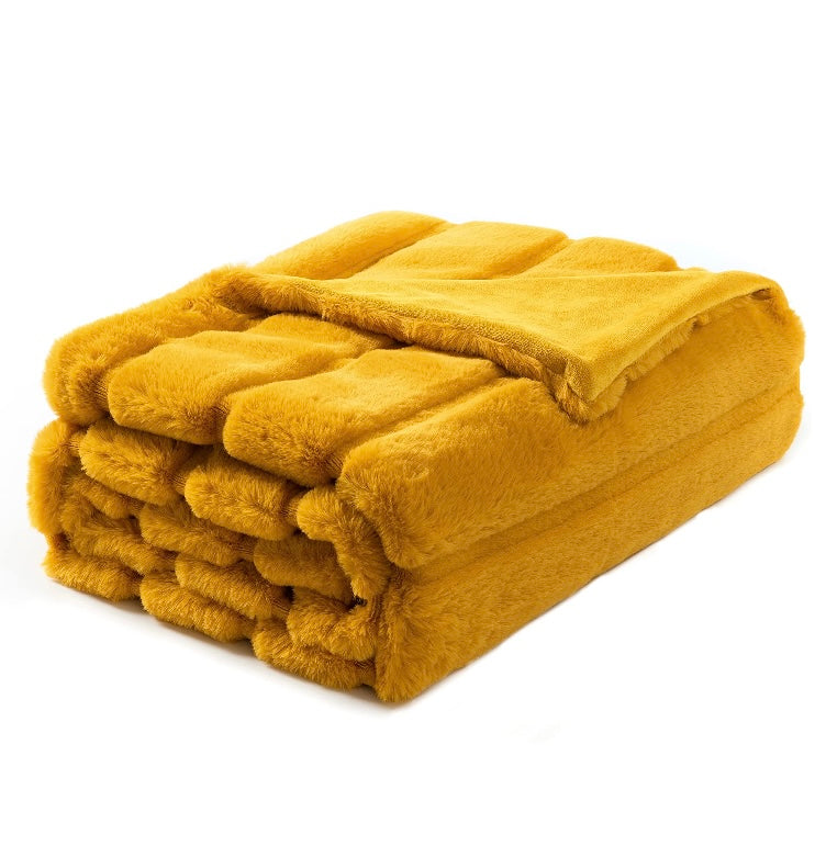 Retail Le$$ - gold throw blanket