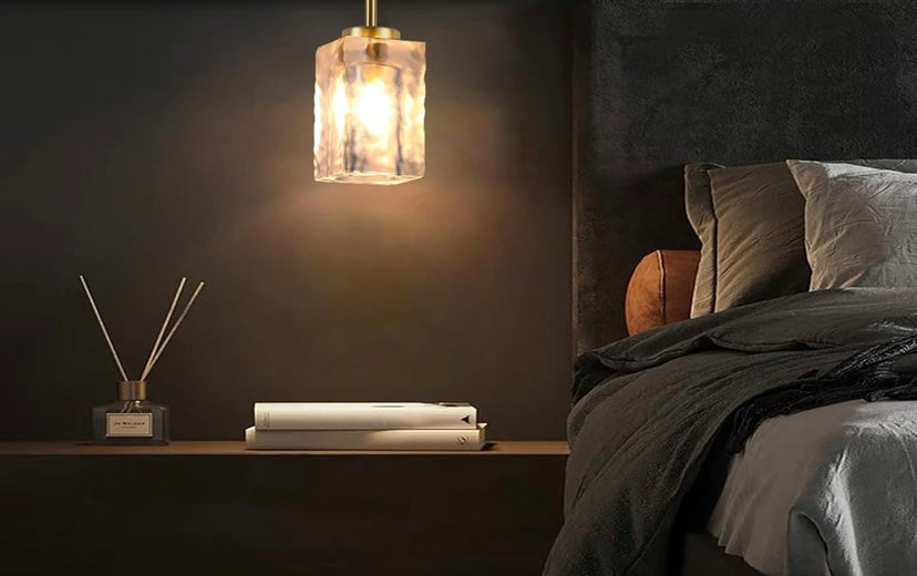 Retail Le$$-Gold-glass-pendant-light