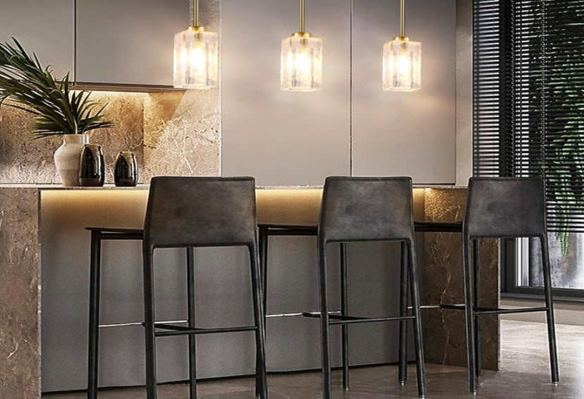 Retail Le$$-Gold-glass-pendant-light