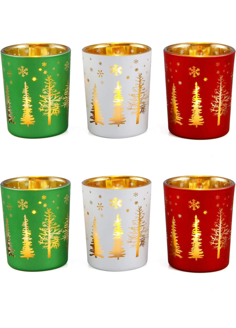 Retail Le$$ - 6 pc Christmas tealight candle holders