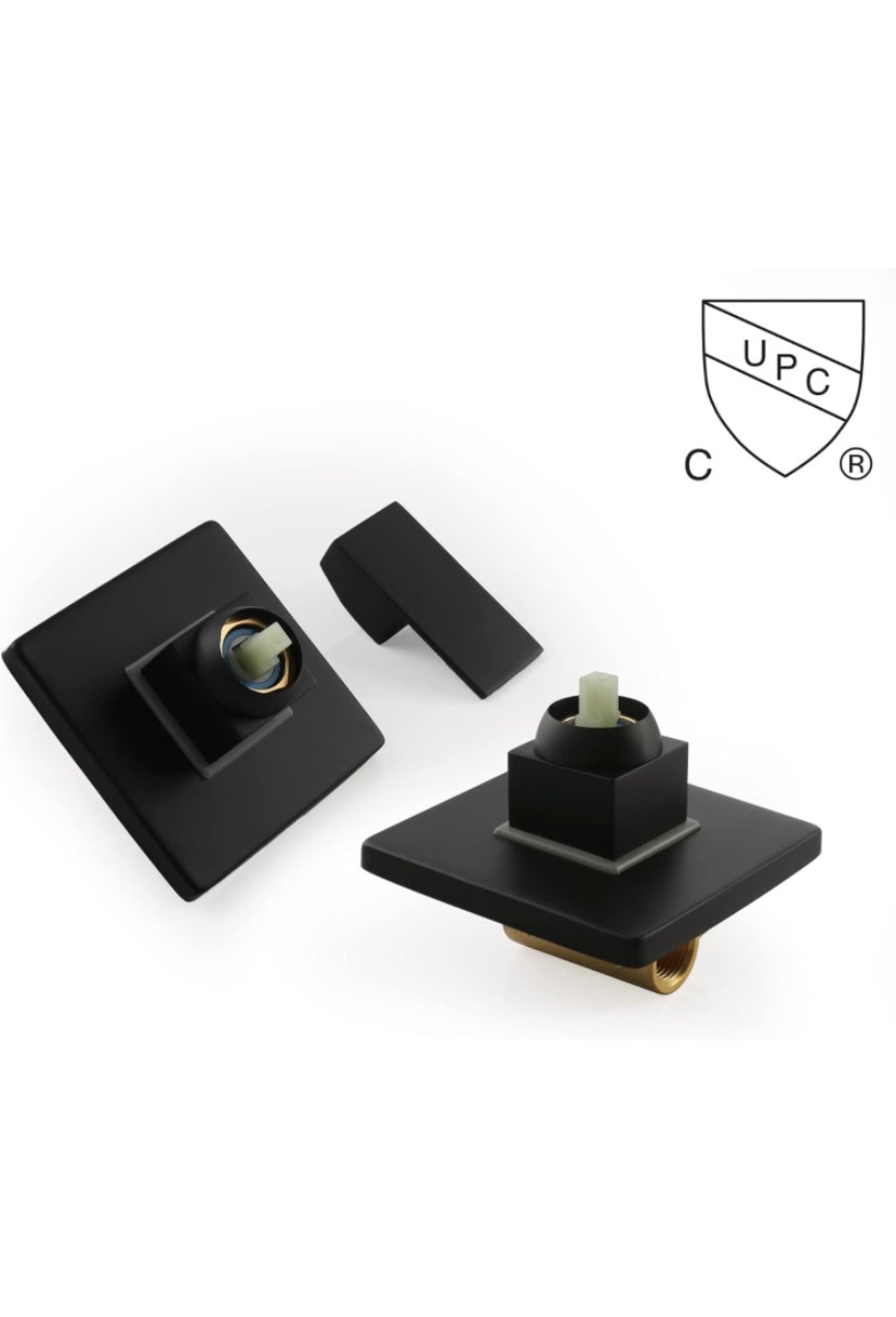 Retail Le$$ - Black all shower tub hardware with valve