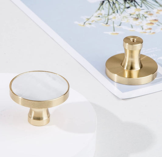 Retail Le$$ - Pearl Brass cabinet knobs