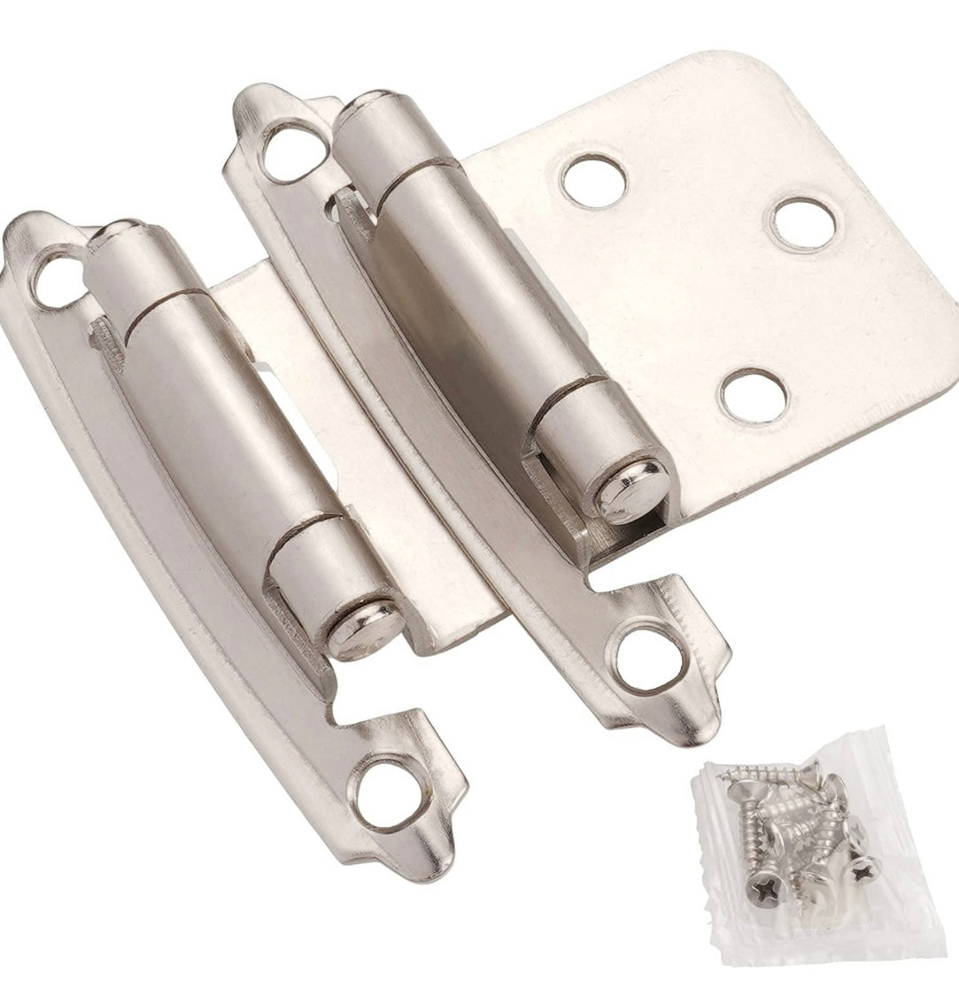 Retail Le$$ - Satin brushed nickel cabinet hinges